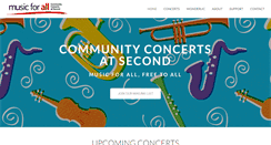 Desktop Screenshot of communityconcertsatsecond.org